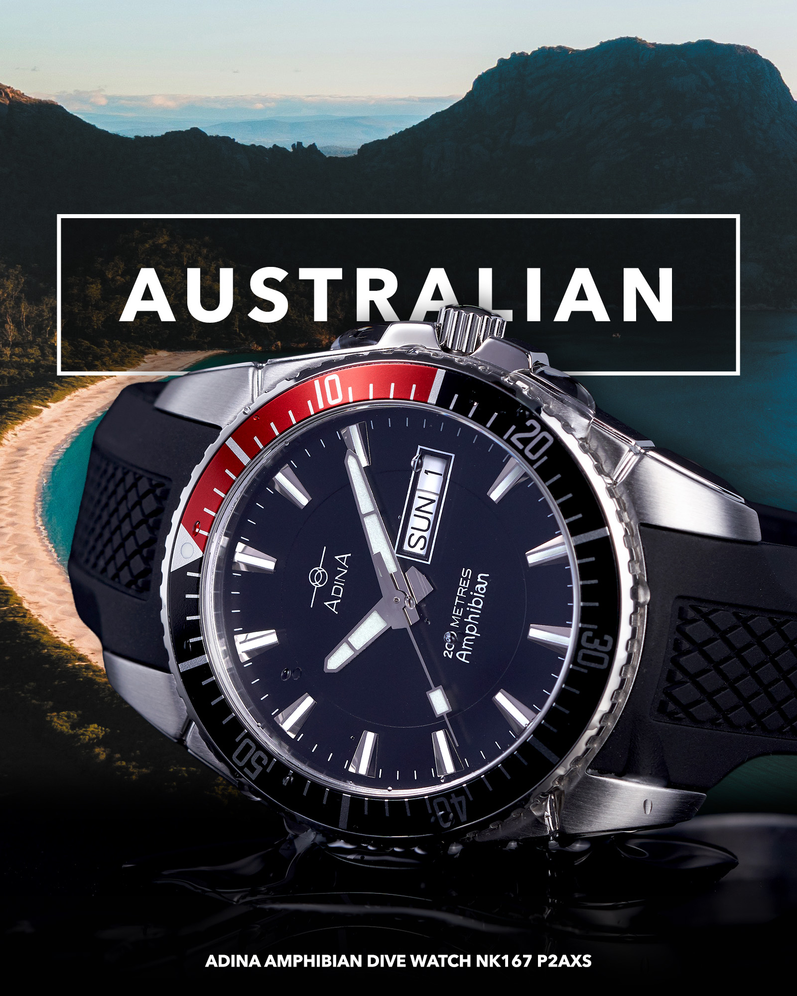 Adina Amphibian Dive Watch NK167 P2AXS The Iconic Aussie dive watch