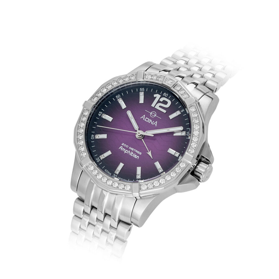 Adina Diamond Set Automatic Amphibian GMT Watch CT139 SPXBD
