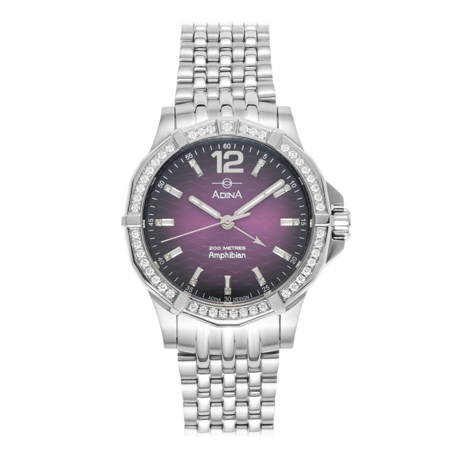 Adina Diamond Set Automatic Amphibian GMT Watch CT139 SPXBD