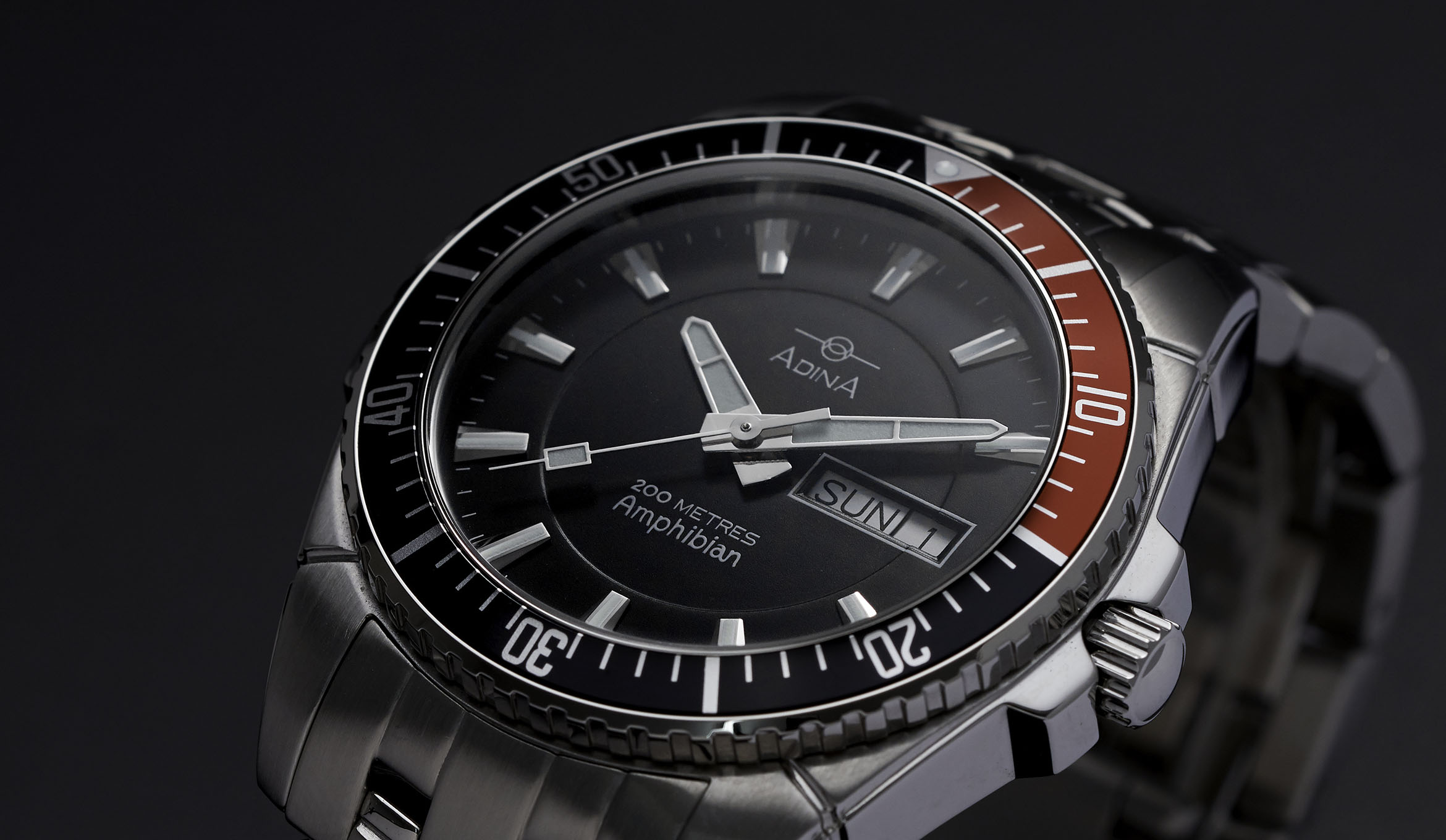 Adina Amphibian iconic Australian Men 200m Divers Watch