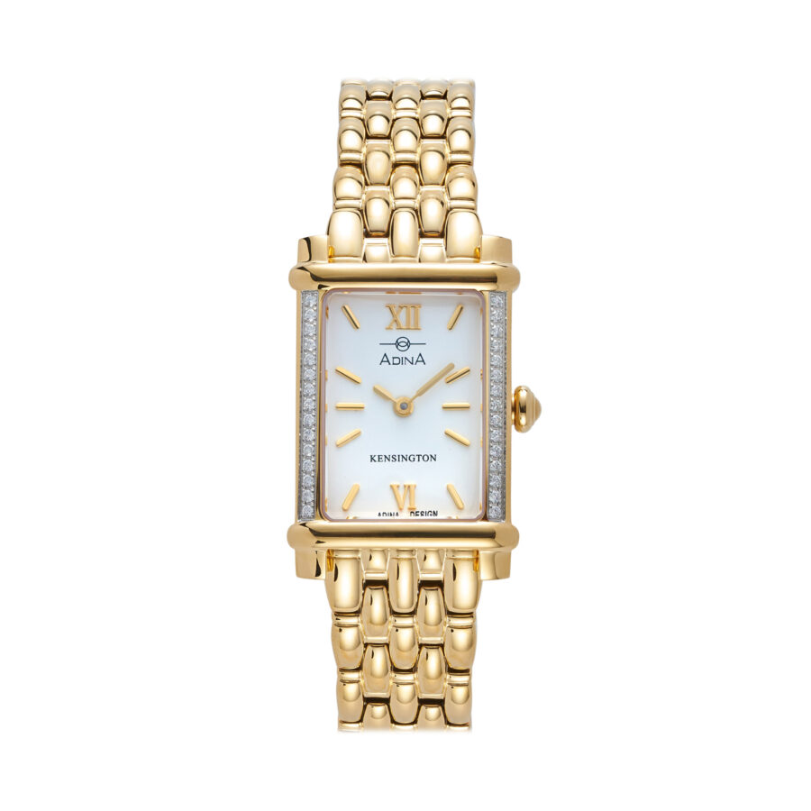 Adina Diamond Set Kensington Ladies Tank style Dress Watch CT131 G1XB