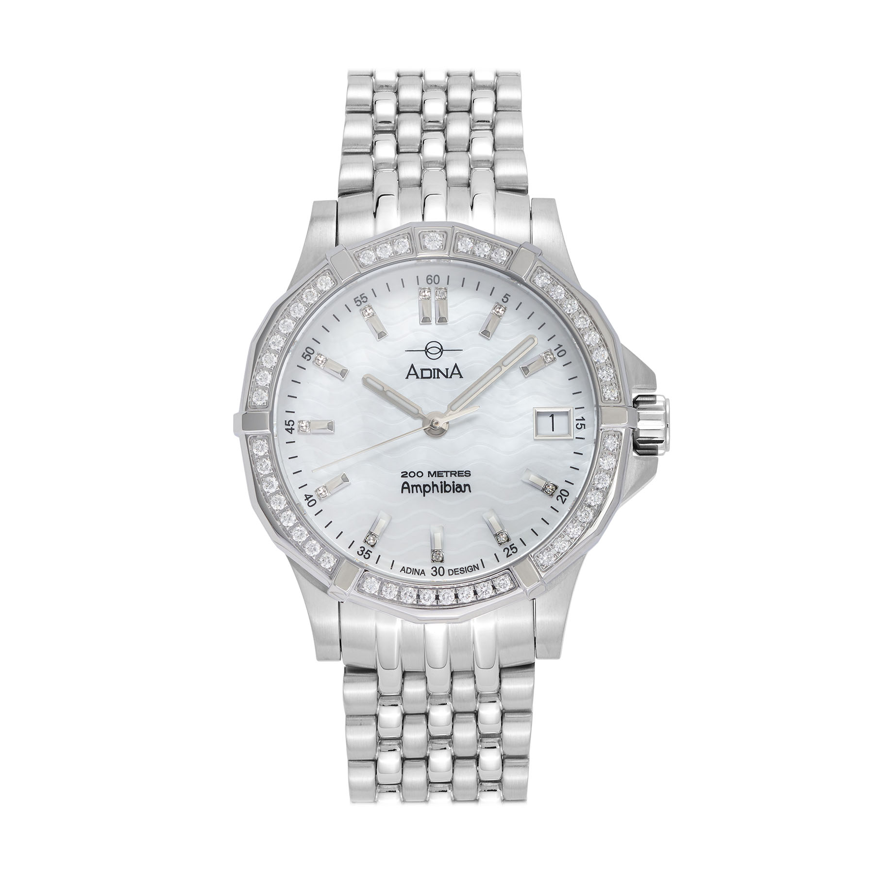 Adina Diamond Set Automatic Amphibian Dive Watch CT138 S0XBD