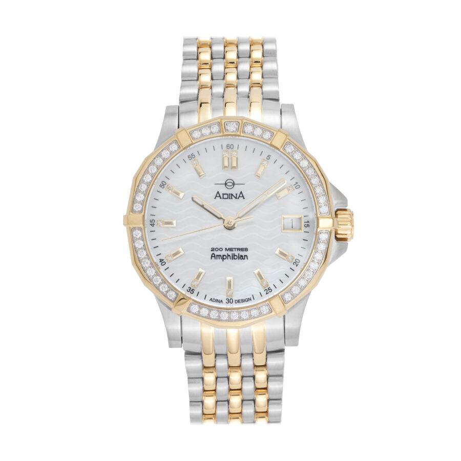 Adina Diamond Set Automatic Amphibian Dive Watch CT138 T0XBD