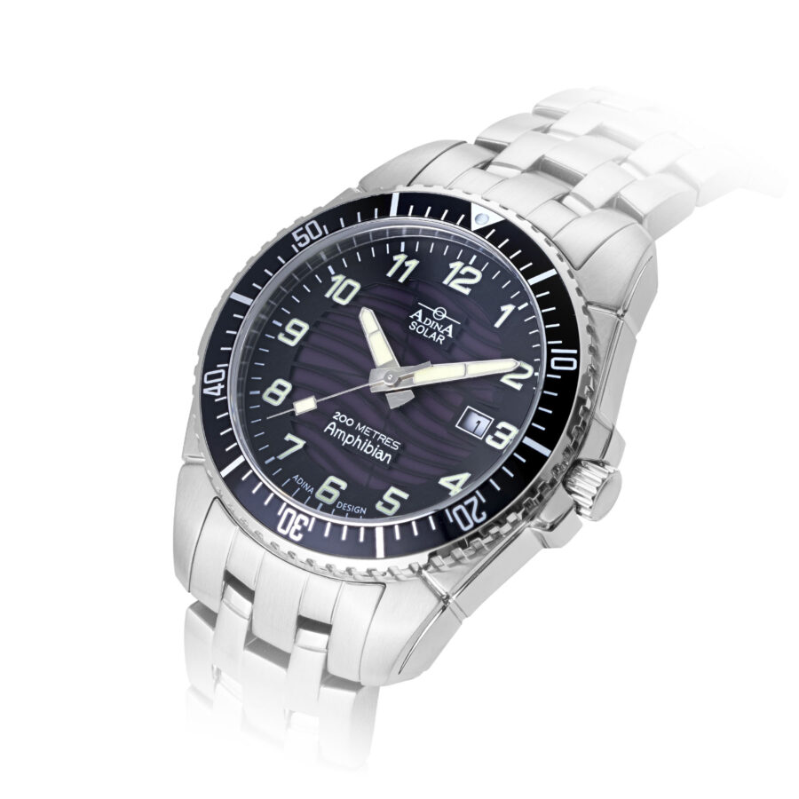 Adina Amphibian Solar Dive Watch NK142-SS2FB