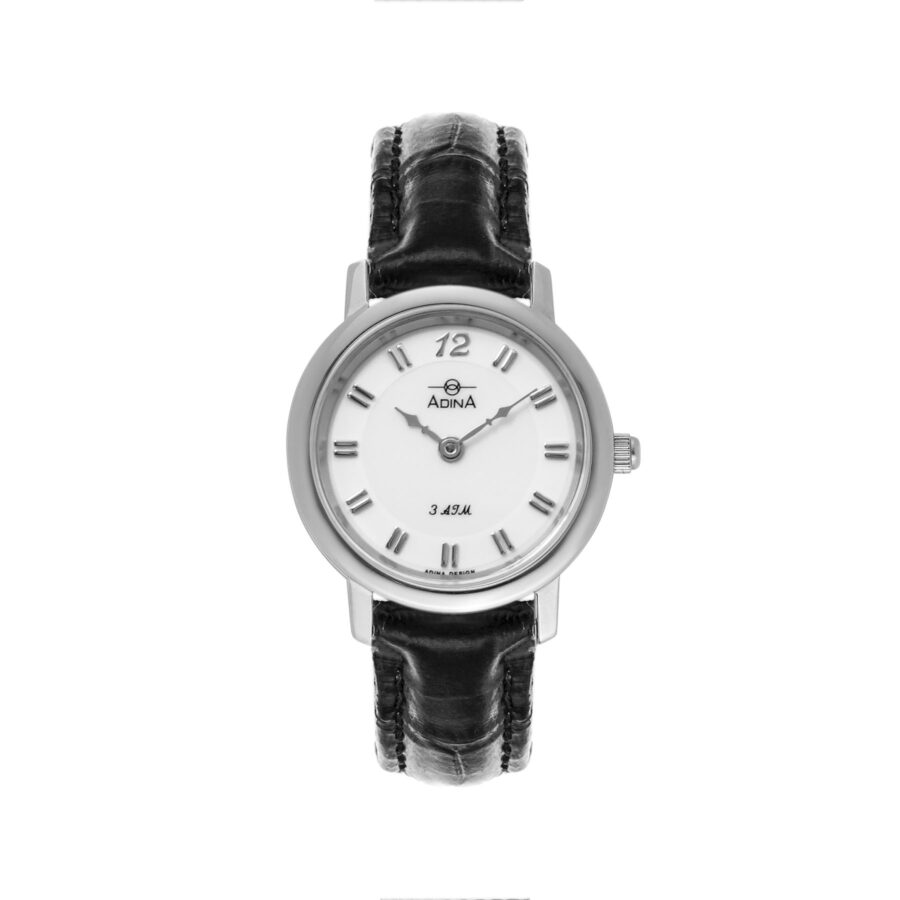 Adina Everyday Classic Dress Watch NK40 S1XS (Black Strap)